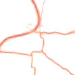 Daytime road noise heatmap for LE7 9NG