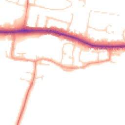 Daytime road noise heatmap for LE7 9PN