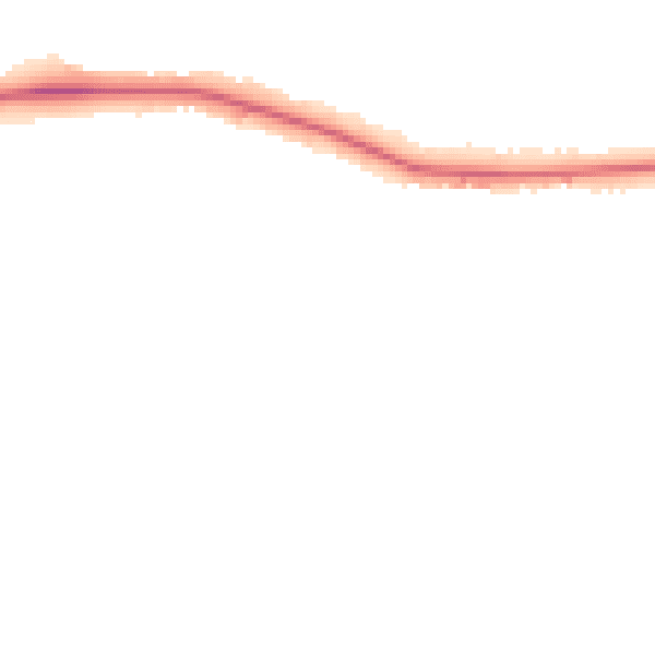Night-time road noise heatmap for LE7 9PQ