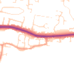 Daytime road noise heatmap for LE7 9QF