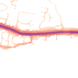 Daytime road noise heatmap for LE7 9RB