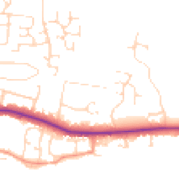Daytime road noise heatmap for LE7 9RE