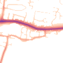 Daytime road noise heatmap for LE7 9RG