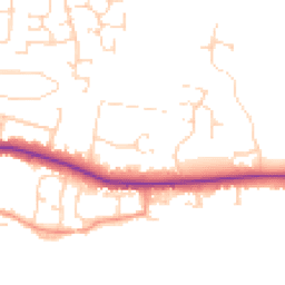 Daytime road noise heatmap for LE7 9RU