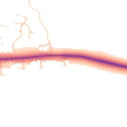 Daytime road noise heatmap for LE7 9RY