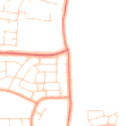 Daytime road noise heatmap for LE7 9SZ