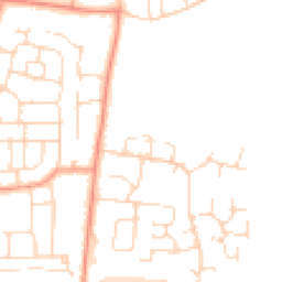 Daytime road noise heatmap for LE7 9UB