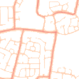 Daytime road noise heatmap for LE7 9UW