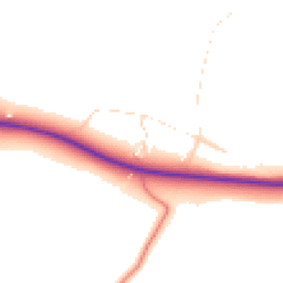 Daytime road noise heatmap for LE7 9XA