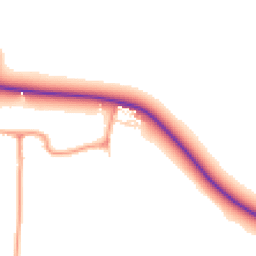 Daytime road noise heatmap for LE7 9YA