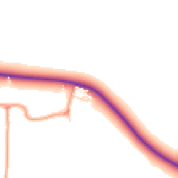 Daytime road noise heatmap for LE7 9YE