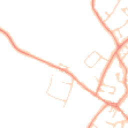 Daytime road noise heatmap for LE9 1AB