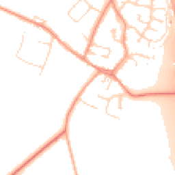 Daytime road noise heatmap for LE9 1RB