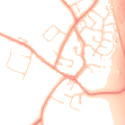 Daytime road noise heatmap for LE9 1RP