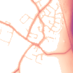 Daytime road noise heatmap for LE9 1RW