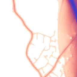 Daytime road noise heatmap for LE9 1SB