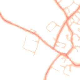 Daytime road noise heatmap for LE9 1SE