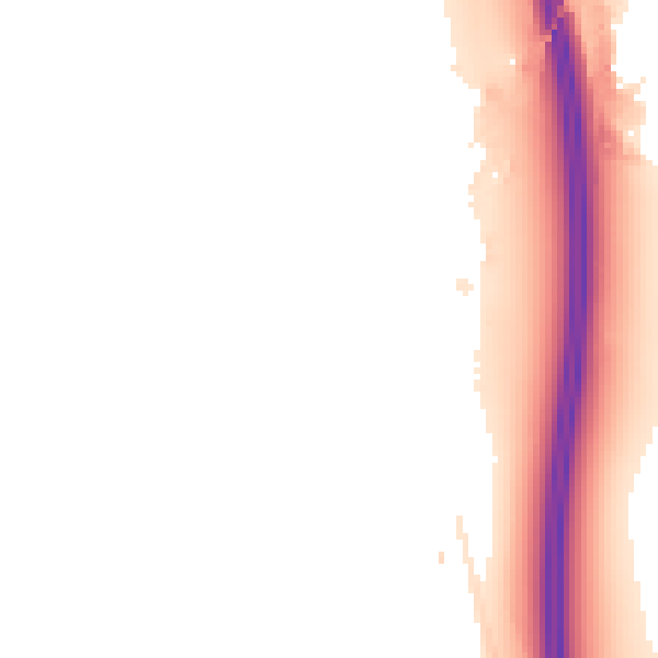 Night-time road noise heatmap for LE9 1SH
