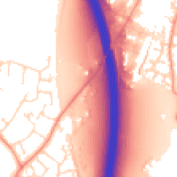 Daytime road noise heatmap for LE9 1SJ
