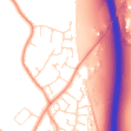 Daytime road noise heatmap for LE9 1SN