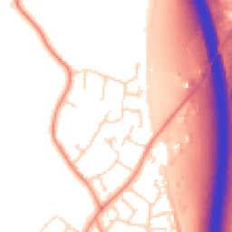 Daytime road noise heatmap for LE9 1ST
