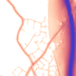 Daytime road noise heatmap for LE9 1SU