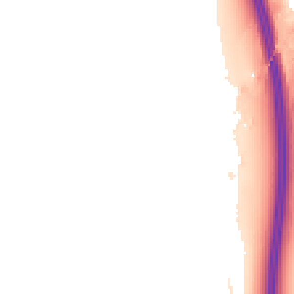Night-time road noise heatmap for LE9 1SU