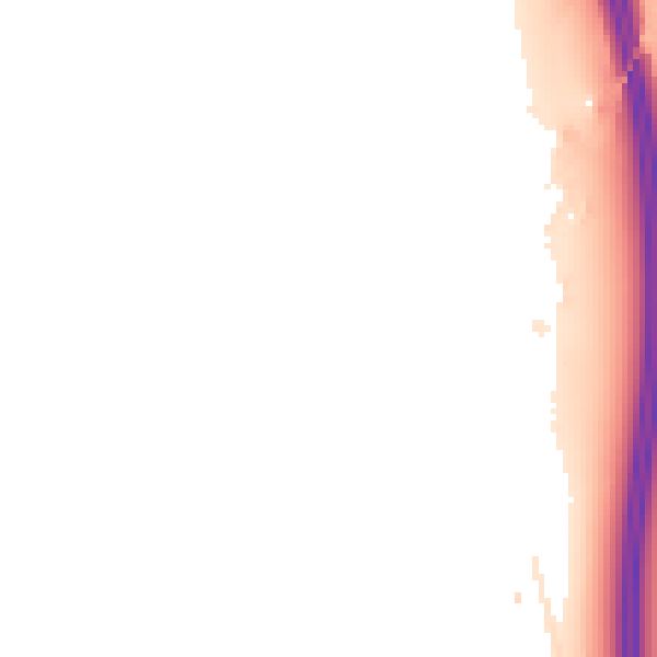 Night-time road noise heatmap for LE9 1SX
