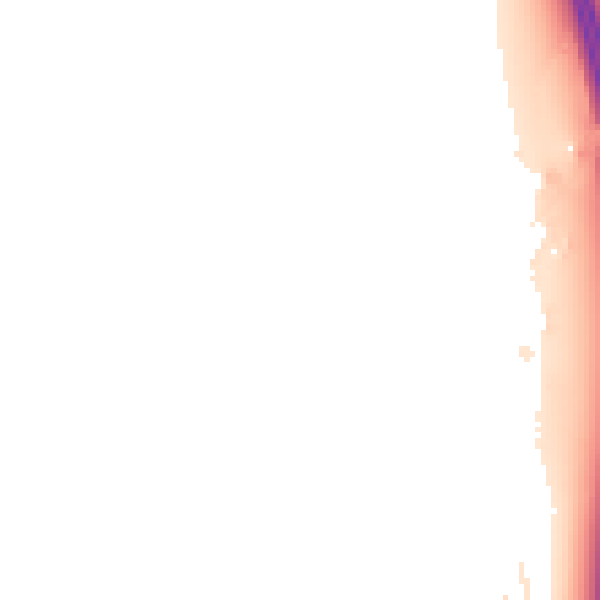Night-time road noise heatmap for LE9 1TE