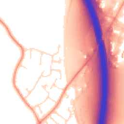 Daytime road noise heatmap for LE9 1TJ
