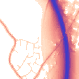 Daytime road noise heatmap for LE9 1TL