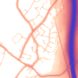 Daytime road noise heatmap for LE9 1TR