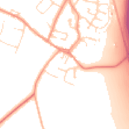 Daytime road noise heatmap for LE9 1TS