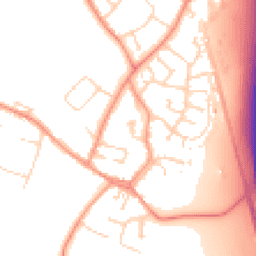 Daytime road noise heatmap for LE9 1TT