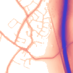 Daytime road noise heatmap for LE9 1UB