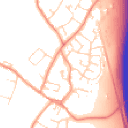 Daytime road noise heatmap for LE9 1UD