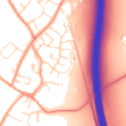 Daytime road noise heatmap for LE9 1UE
