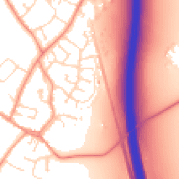 Daytime road noise heatmap for LE9 1UG