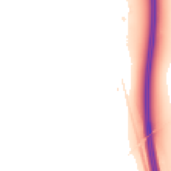 Night-time road noise heatmap for LE9 1UX