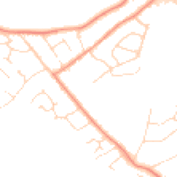 Daytime road noise heatmap for LE9 2AA