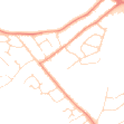 Daytime road noise heatmap for LE9 2AB