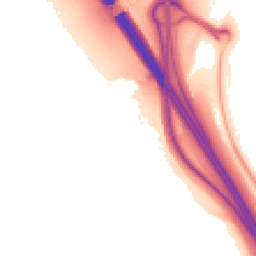 Night-time road noise heatmap for LE9 2AW