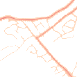 Daytime road noise heatmap for LE9 2AY