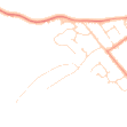 Daytime road noise heatmap for LE9 2BL