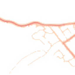 Daytime road noise heatmap for LE9 2BW