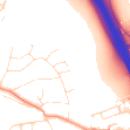Daytime road noise heatmap for LE9 2EX