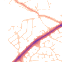 Daytime road noise heatmap for LE9 2HE