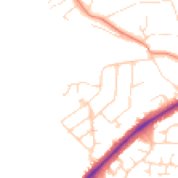 Daytime road noise heatmap for LE9 2HF