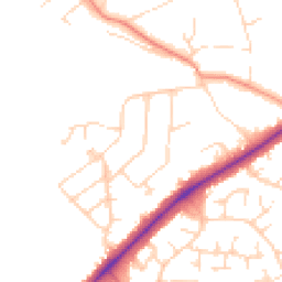 Daytime road noise heatmap for LE9 2HP