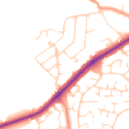 Daytime road noise heatmap for LE9 2HT